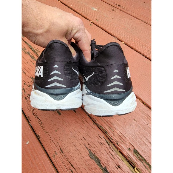 Hoka One One Clifton 8 Men’s Size 10D 1119393-BWHT Black White Running Shoes - Picture 6 of 12